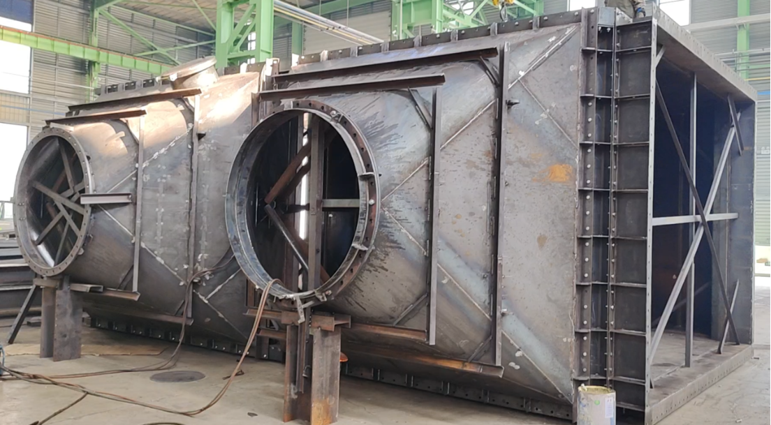 Custom Environmental Equipment Steel Structure | Chimney, Dust Collector & Heat Recovery
